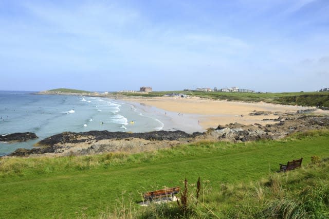 A view of Fistral beach in Newquay, Cornwall