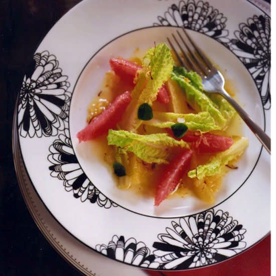 Citrus Salad with Saffron Dressing