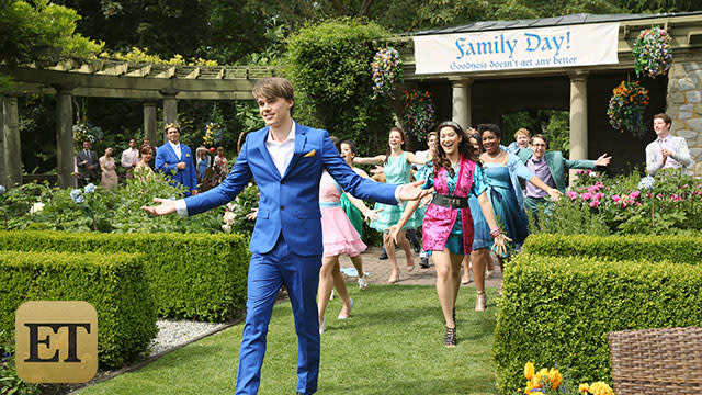 It can’t be a Disney Channel movie without some singing involved! Thankfully, <em>Descendants</em> has all that and more! A twist on the traditional fairy tale story (all done with a musical touch of course), <em>Descendants </em>tells the story of the teenage sons and daughters of Disney’s most infamous villains. ETonline has your first look at the seven original tunes featured in the movie we guarantee you’ll be singing along to when the July 31 debut rolls around. <strong> Kristen Chenoweth </strong>(Maleficent) leads the ensemble cast, which includes <strong>Dove Cameron </strong>(Mal), <strong>Cameron Boyce</strong> (Carlos), <strong> Mitchell Hope</strong> (Prince Ben), <strong>Booboo Stewart</strong> (Jay) and <strong>Sofia Carson </strong>(Evie). Will one of these tracks be as catchy as <em> High School Musical</em>'s "We're All in This Together" or its sequel's "Bet On It"? Here's hoping! <strong> 1. “Rotten to the Core” – Dove Cameron, Sofia Carson, Cameron Boyce & Booboo Stewart </strong> Disney Channel The up-tempo electronic dance song introduces the four main characters, Mal, Evie, Carlos and Jay. In the movie, the young adolescents are seen blazing through the streets of Isle of the Lost, which looks exactly like the name implies. <strong> 2. “Evil Like Me” – Kristen Chenoweth & Dove Cameron </strong> Disney Channel When you have a Broadway veteran like Chenoweth, you have to have a dramatic showstopper and that’s exactly what this song intends to be. Written by Tony-nominated Andrew Lippa, the song serves as a warning of sorts, as Mal is haunted by her destiny of inheriting her mother’s evil throne. <strong> 3. “Did I Mention” – Mitchell Hope </strong> Disney Channel Grammy and Emmy winner Adam Schlesinger wrote this high-energy, percussion-filled dance number performed by Prince Ben after he wins a big tournament game. <strong> 4. “If Only” – Dove Cameron </strong> Disney Channel <em> Glee’</em>s A <strong>dam Anders</strong> takes the writing reins on the ballad, performed by Mal at a critical time in her life. Does she choose the path of good or follow in her mother’s evil footsteps? <strong> 5. “Be Our Guest” – Chorus </strong> Disney Channel Now this sounds like a promising number! <em>Descendants</em> tries a hip-hop a cappella to <strong> Alan Menken</strong>’s classic song from Disney’s <em>Beauty and the Beast,</em> led by Prince Ben and his classmates. Think <em>Glee</em>! <strong> 6. “Set It Off” – Ensemble </strong> Disney Channel As the finale in <em>Descendants,</em> one can only imagine the fireworks! The entire cast takes part in this movie-closing number, as well as the entire Auradon Prep student body. <strong> 7. “Believe” – Shawn Mendes </strong> Disney Channel Mendes’ new single was original released on Monday, and it gets the special distinction of being the end-credits song. Written and performed by the 16-year-old singer, “Believe” falls in line with the theme of the movie – “the importance of believing in yourself.” While these are the main songs featured in the movie, there are five bonus tracks on the official <em> Descendants </em>soundtrack: “Rotten to the Core” (Sofia Carson), “Night Is Young” (China Anne McClain), “Good Is the New Bad” (Dove Cameron, China Anne McClain & Sofia Carson), “I’m Your Girl” (Felicia Barton) and “Descendants Score Suite” (David Lawrence). Speaking of fairy tales, watch the alternate opening to Disney's live-action film, <em>Cinderella</em>! 