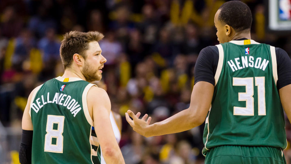 Matthew Dellavedova and John Henson have been traded to the Cavs. Pic: Getty