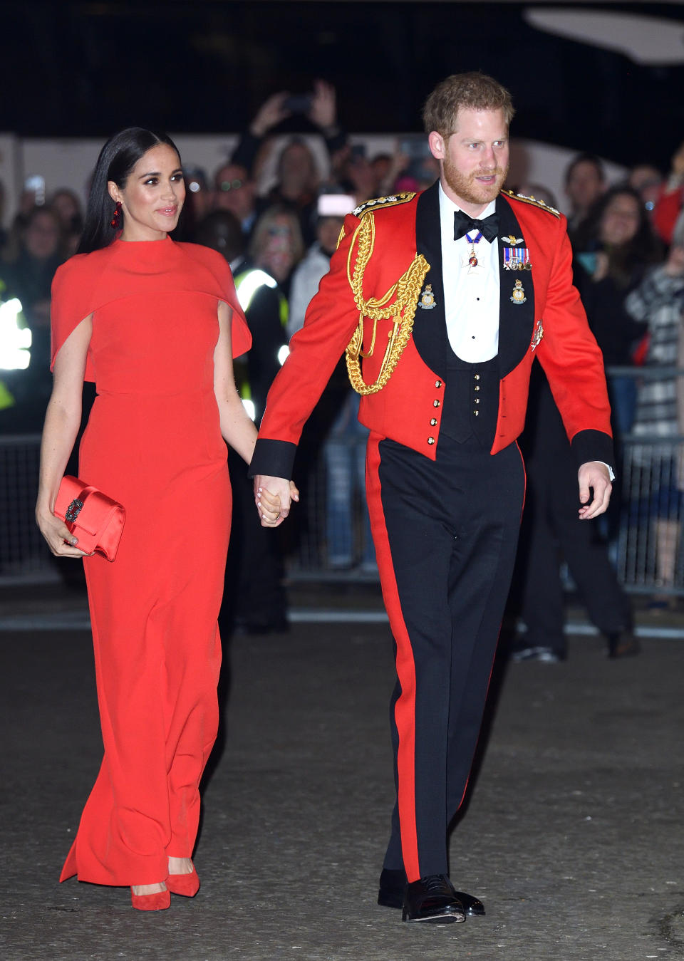  Prince Harry, Duke of Sussex and Meghan, Duchess of Sussex attend the Mountbatten Festival of Music at Royal Albert Hall on March 07, 2020 in London, England. 