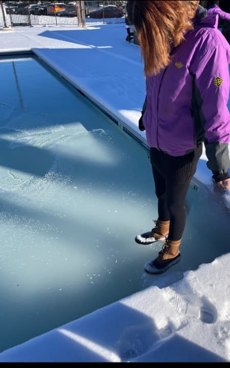 There is still lots of snow and ice in Murfreesboro (Courtesy: Brianna Turchiano)