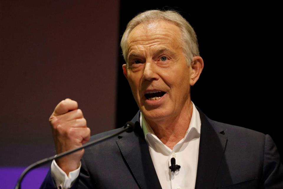 Former prime minister Tony Blair continued Margaret Thatcher's consensus, Ms Nandy has said (AFP via Getty Images)