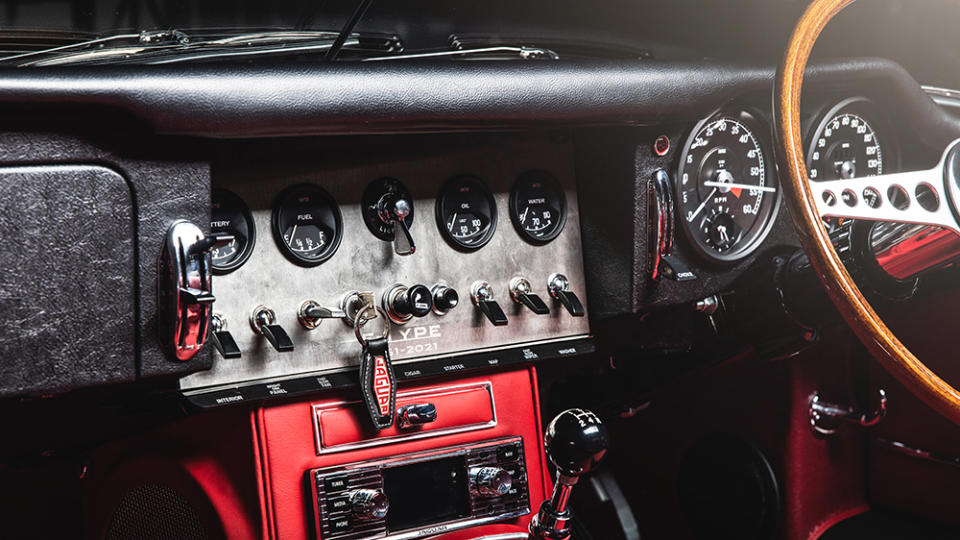 The Jaguar Classic E-type restomod's infotainment system