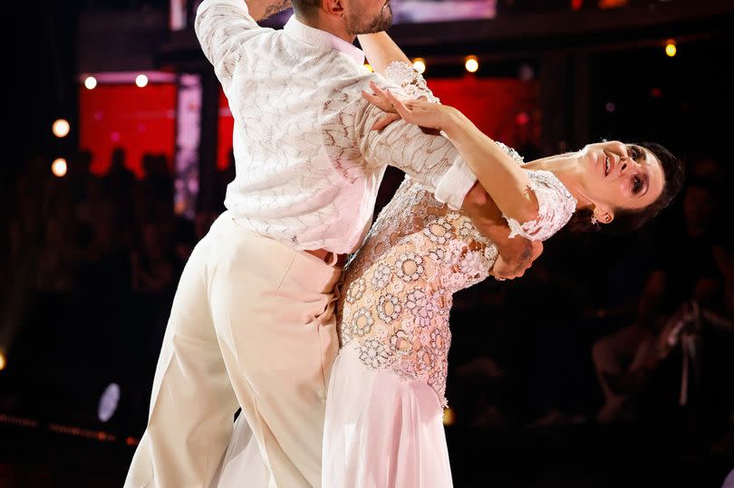 Amanda Abbington and Giovanni Pernice