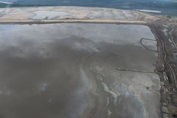 Tar sands operations at Suncor in Alberta, Canada.