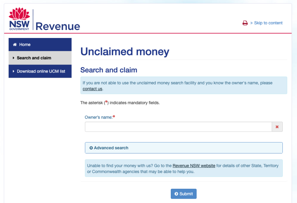 (Source: Yahoo Finance screenshot/Revenue NSW)
