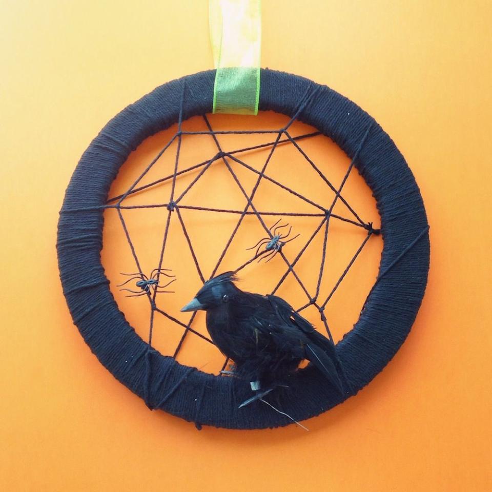 Halloween Yarn Wreath