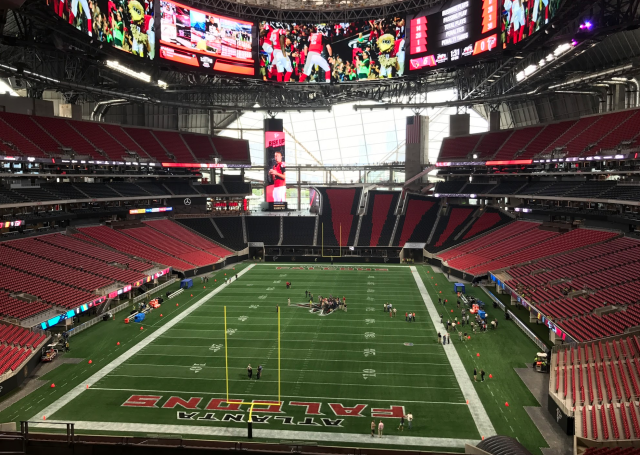 Georgia Dome, Atlanta Falcons football stadium - Stadiums of Pro Football