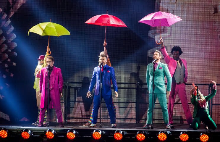 Take That are now down to just three regular members. Copyright: Rex