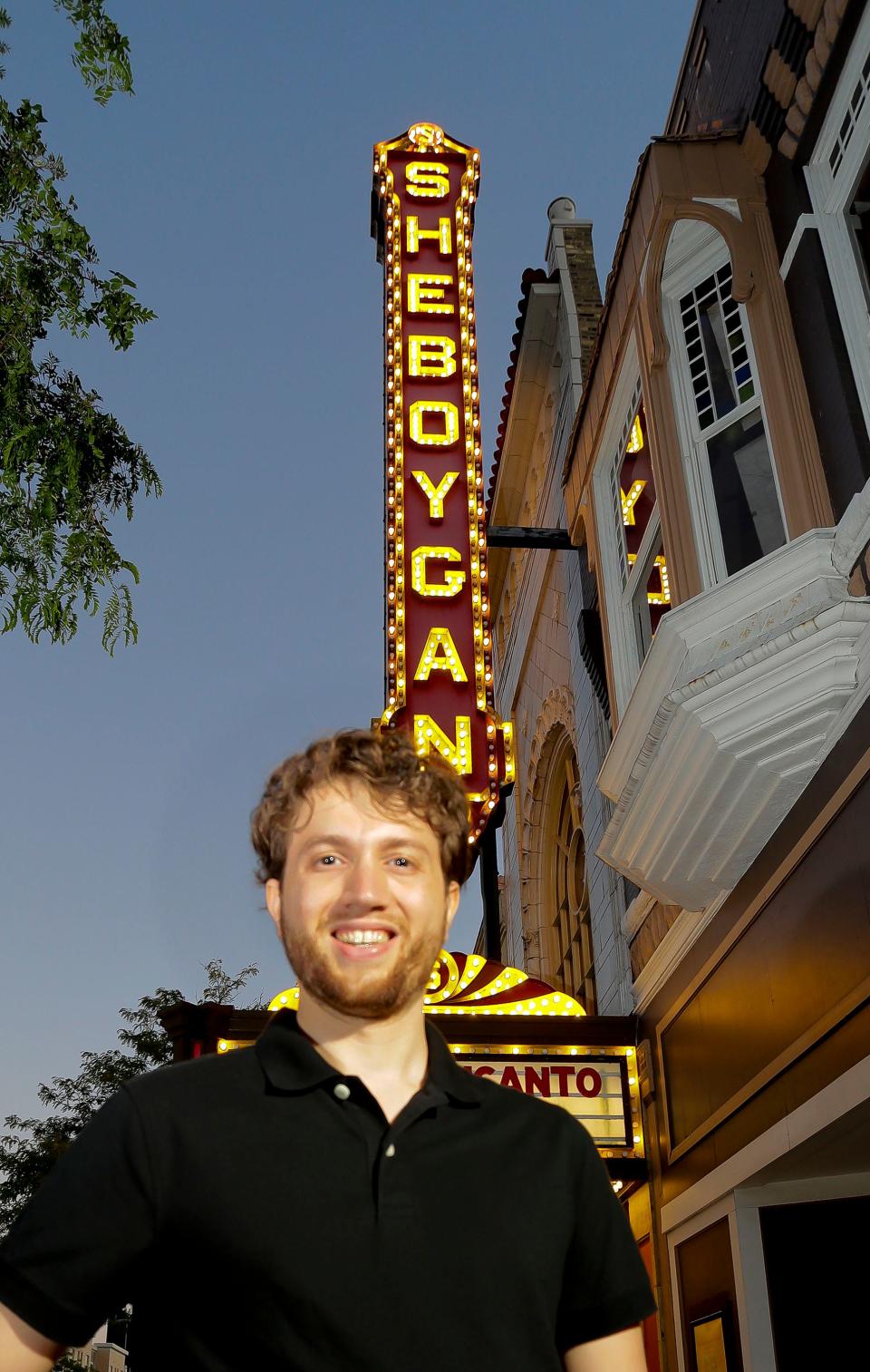 Sheboygan Symphony Orchestra Music Director Ernesto Estigarribia, stands outside the Stefanie H. Weill Center for the Performing Arts, Tuesday, September 20, 2022, in Sheboygan, Wis.