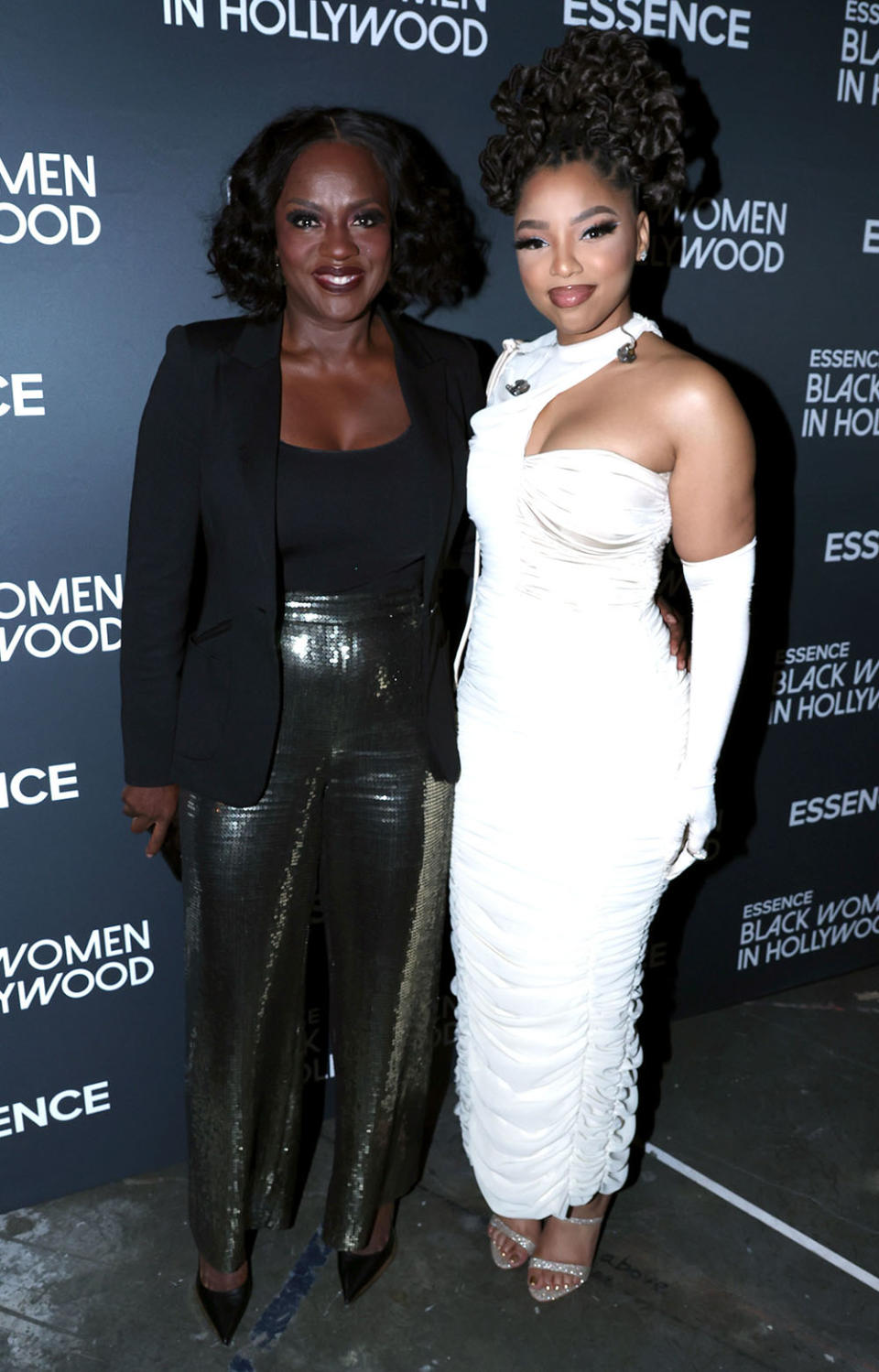 Viola Davis and Chloe attends the 2023 ESSENCE Black Women In Hollywood Awards at Fairmont Century Plaza on March 09, 2023 in Los Angeles, California.