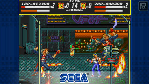 Streets of Rage Classic 怒之鐵拳，app說明由三嘻行動哇@Dr.愛瘋所提供