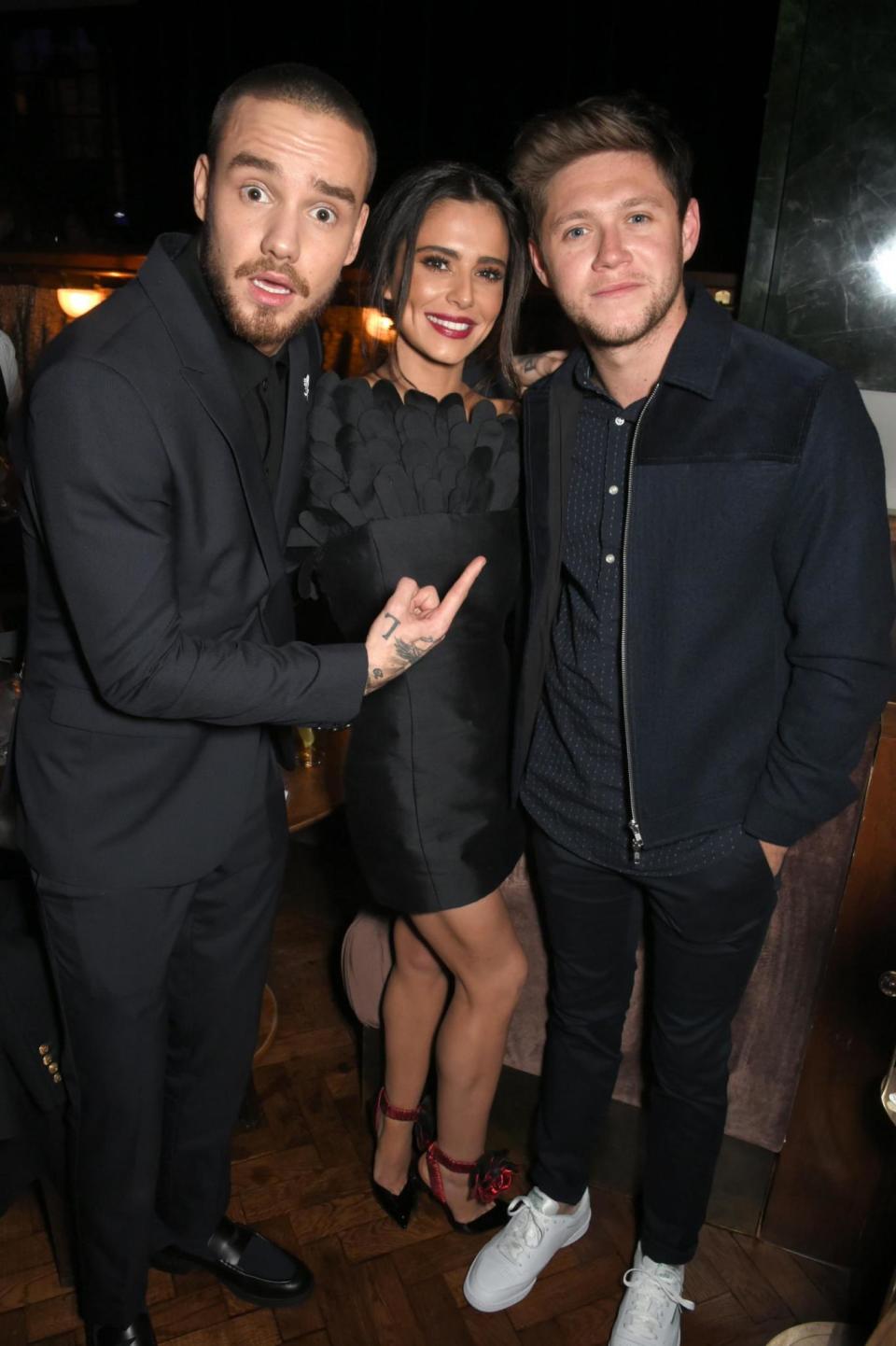 United front: Liam Payne with Cheryl and former One Direction bandmate Niall Horan (Dave Benett)