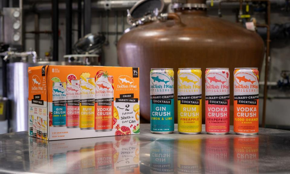 Dogfish Head Brewery released a new canned Crush cocktail along with a Crush variety pack that features and exclusive flavor.