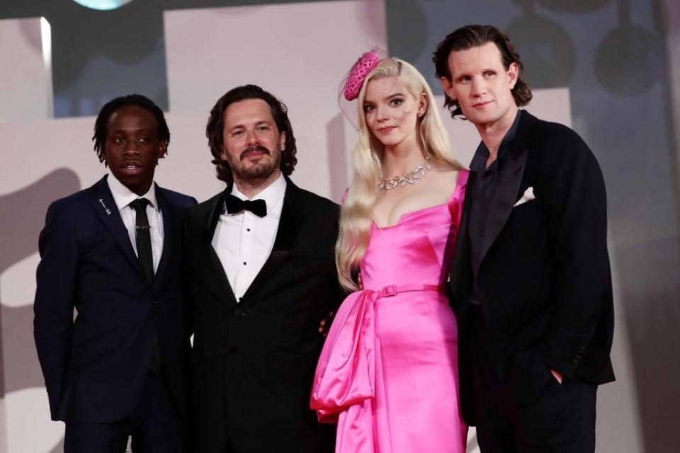 Michael Ajao, Edgar Wright, Anya Taylor-Joy and Matt Smith at the Last Night In Soho premiere (Getty Images)