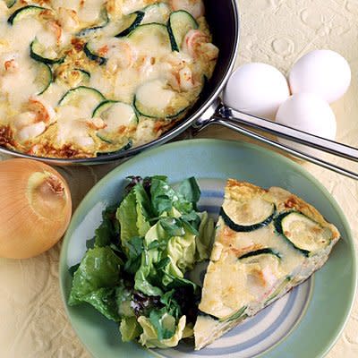 Zucchini and Rosemary Frittata With Parmesan