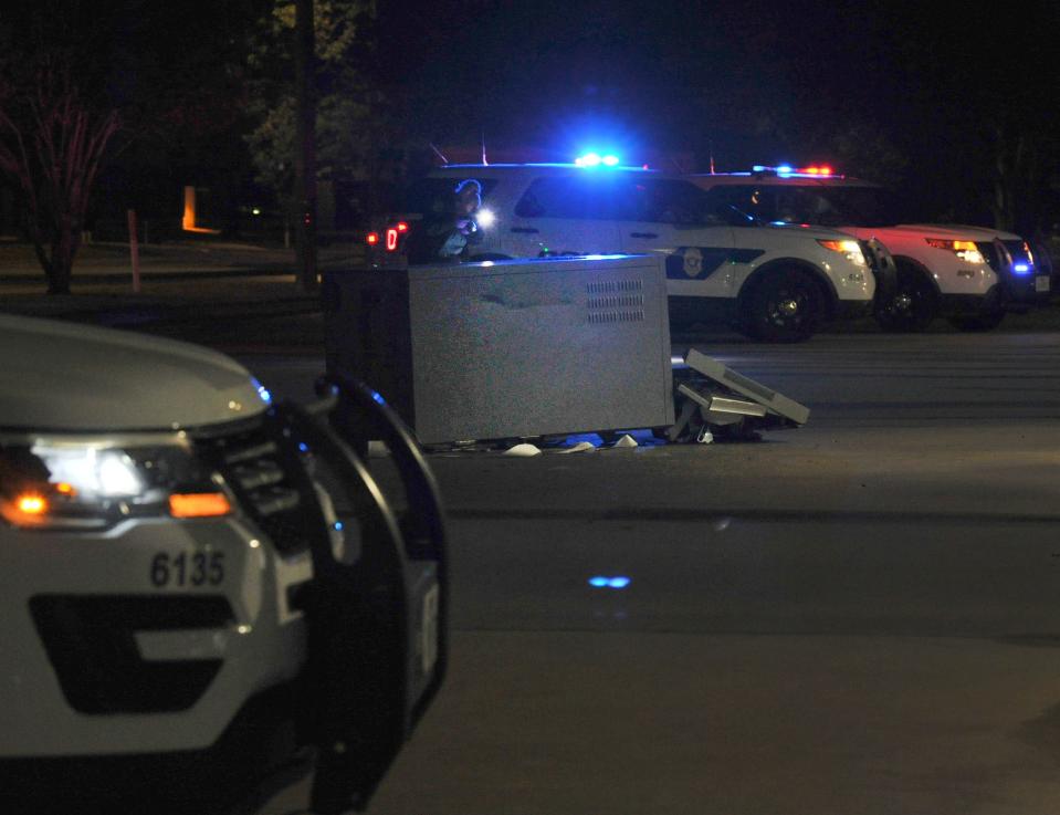 On Oct. 30, 2020, Wichita Falls Police investigated a burglary of an ATM at the First Bank on Midwestern Parkway.