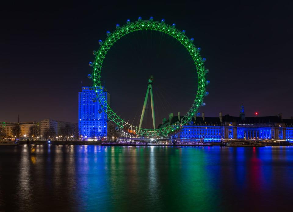 <p>Another city with a large Irish population, London hosts a massive <a href="https://www.visitlondon.com/things-to-do/event/7609013-st-patricks-day" rel="nofollow noopener" target="_blank" data-ylk="slk:parade and a festival;elm:context_link;itc:0;sec:content-canvas" class="link ">parade and a festival </a>to match. According to a 2011 census, 175,974 Irish folks live in London which makes up 2.2% of the population. Both celebrations begin on March 15. </p>