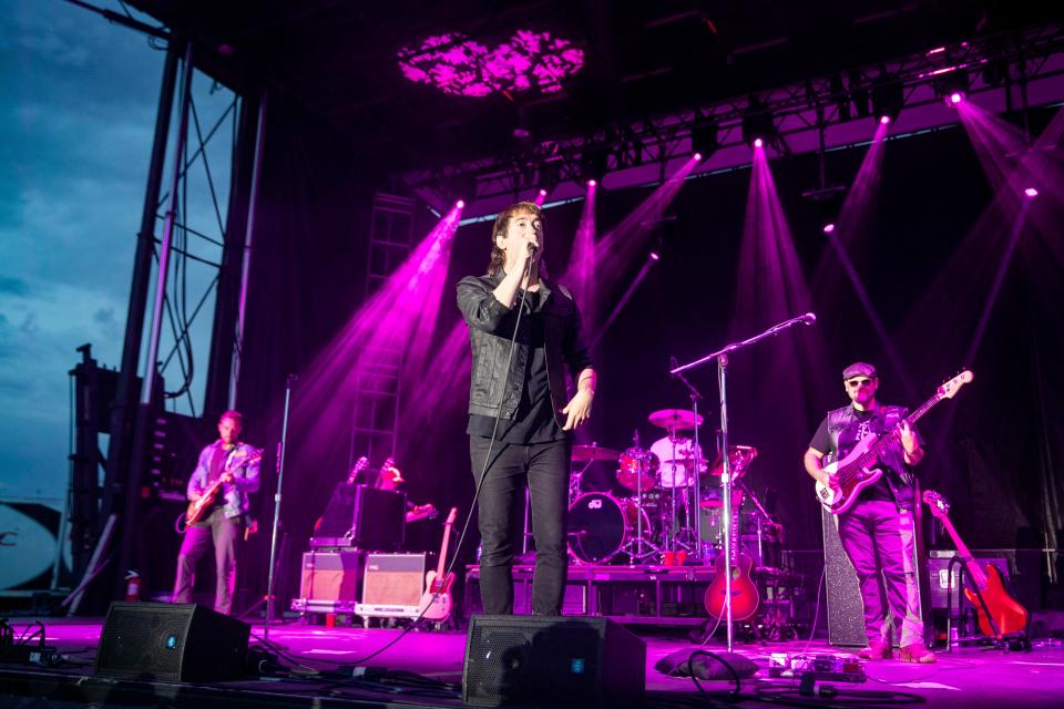 The Plain White T’s perform during the Fourth of July concert and fireworks display at Pat and Lou Sisbarro Community Park on the New Mexico State University campus in Las Cruces Monday, July 4, 2022.