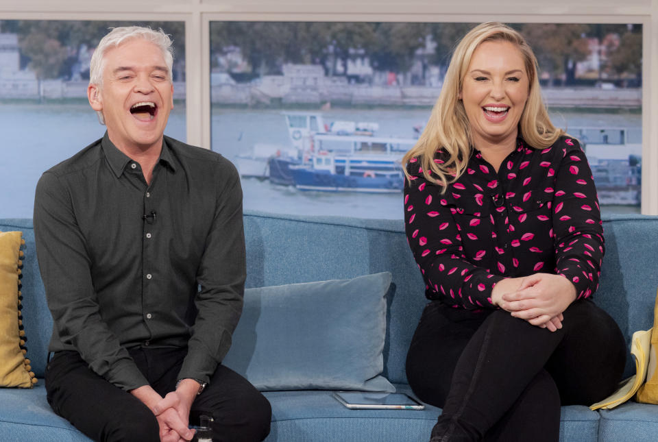 Phillip Schofield, Josie Gibson presenting 'This Morning' in November 2021 (Ken McKay/ITV/Shutterstock)
 