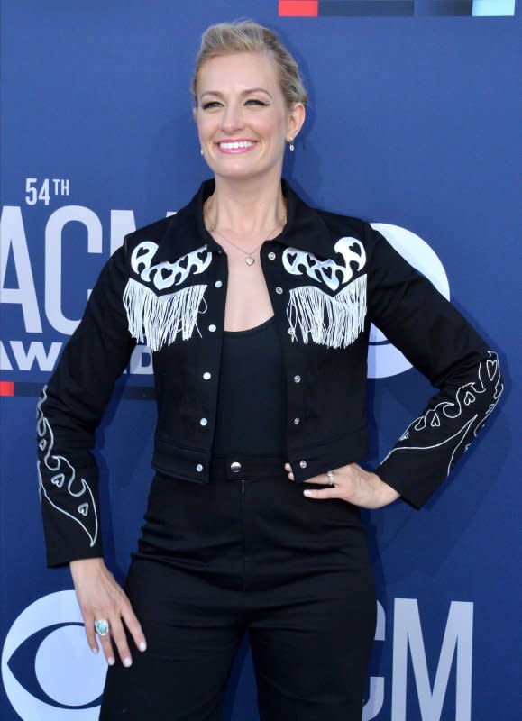 Beth Behrs attends the 54th annual Academy of Country Music Awards held at the MGM Grand Garden Arena in Las Vegas on April 7, 2019. The actor turns 38 on December 26. File Photo by Jim Ruymen/UPI