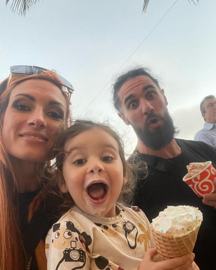 WWE s Becky Lynch Explains Finding Work Life Balance With 3 Year Old Roux