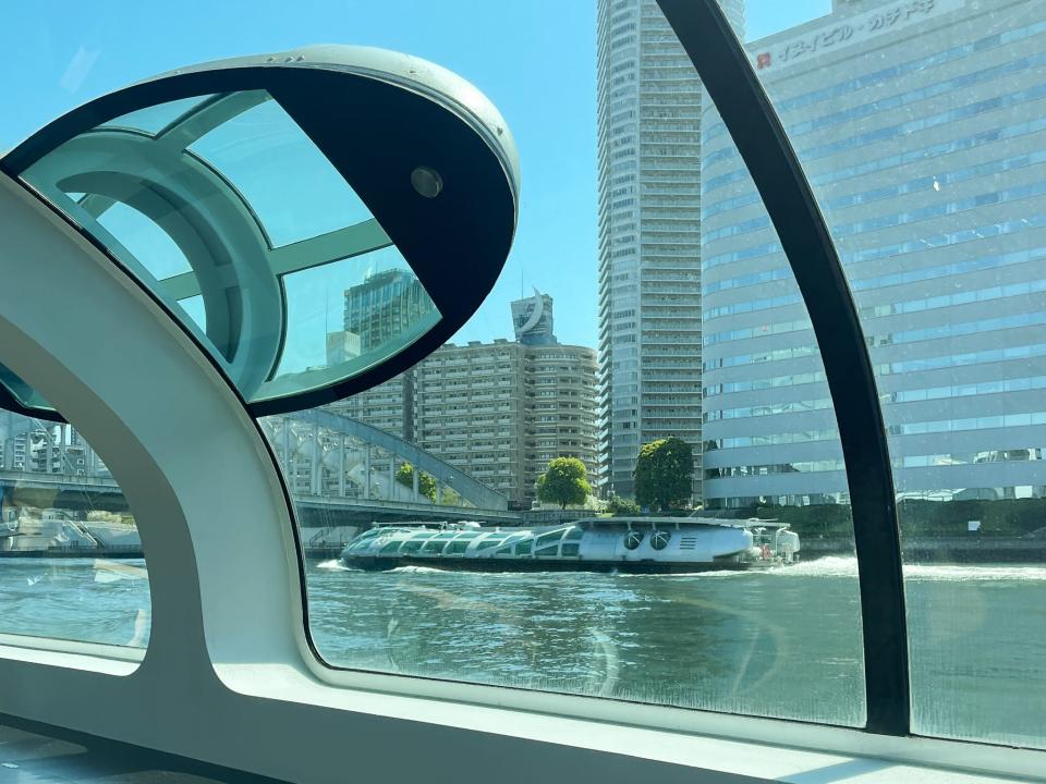 A water bus in Tokyo.