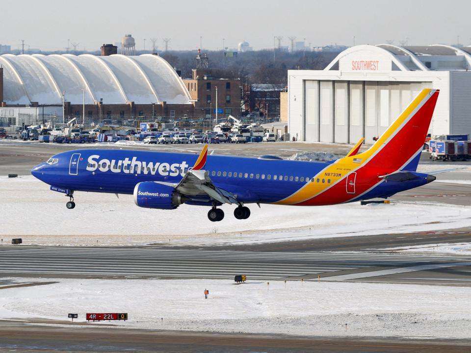 A Southwest Airlines aircraft.