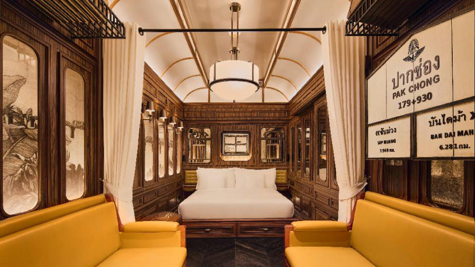 One of the train car suites at the InterContinental Khao Yai.