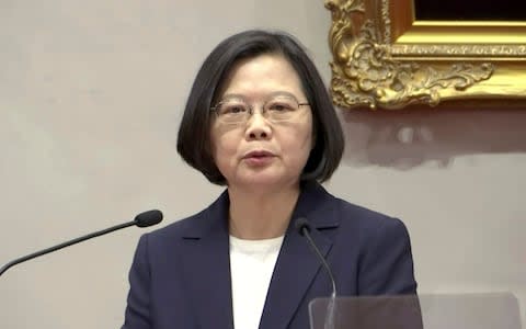 Taiwanese President Tsai Ing-wen has accused China of dollar diplomacy - Credit: &nbsp;AP