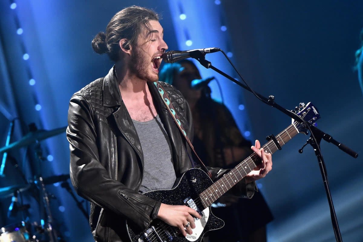 Hozier performs onstage during the VH1 Big Music in 2015 (Mike Coppola/Getty Images)