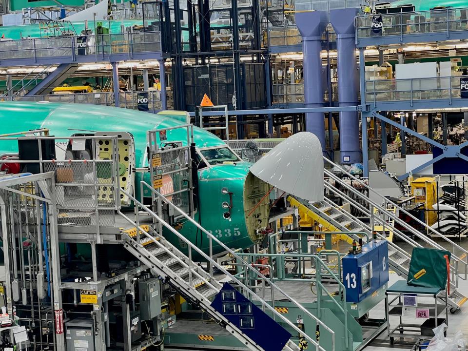 Boeing 737 factory tour.