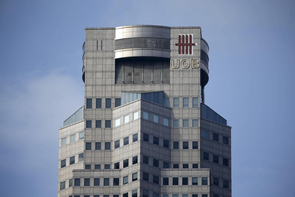 A view of the United Overseas Bank Plaza in Singapore February 22, 2016. REUTERS/Edgar Su