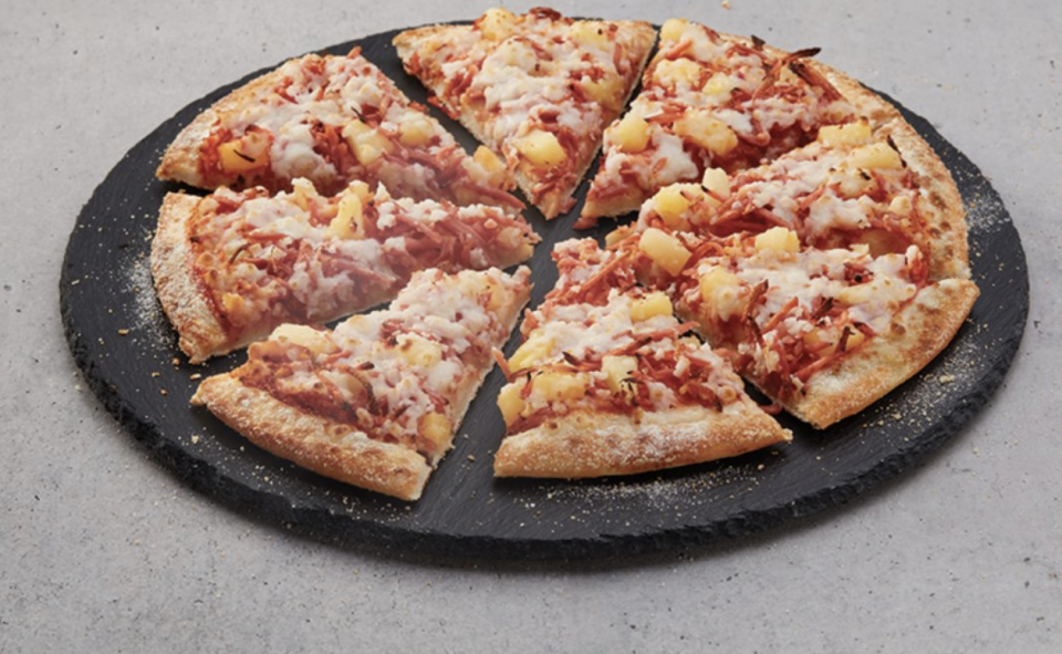 The vegan Hawaiian pizza as advertised on Domino's website. Source: Supplied