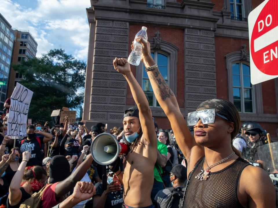 Peaceful protest george floyd