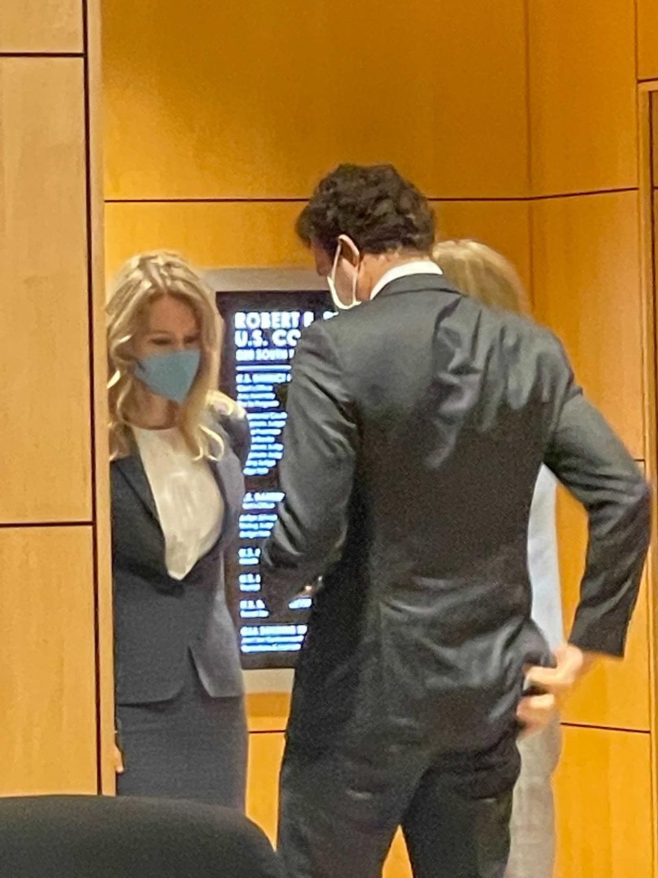 Elizabeth Holmes in federal court on September 8, 2021. (Source: Alexis Keenan/Yahoo Finance)