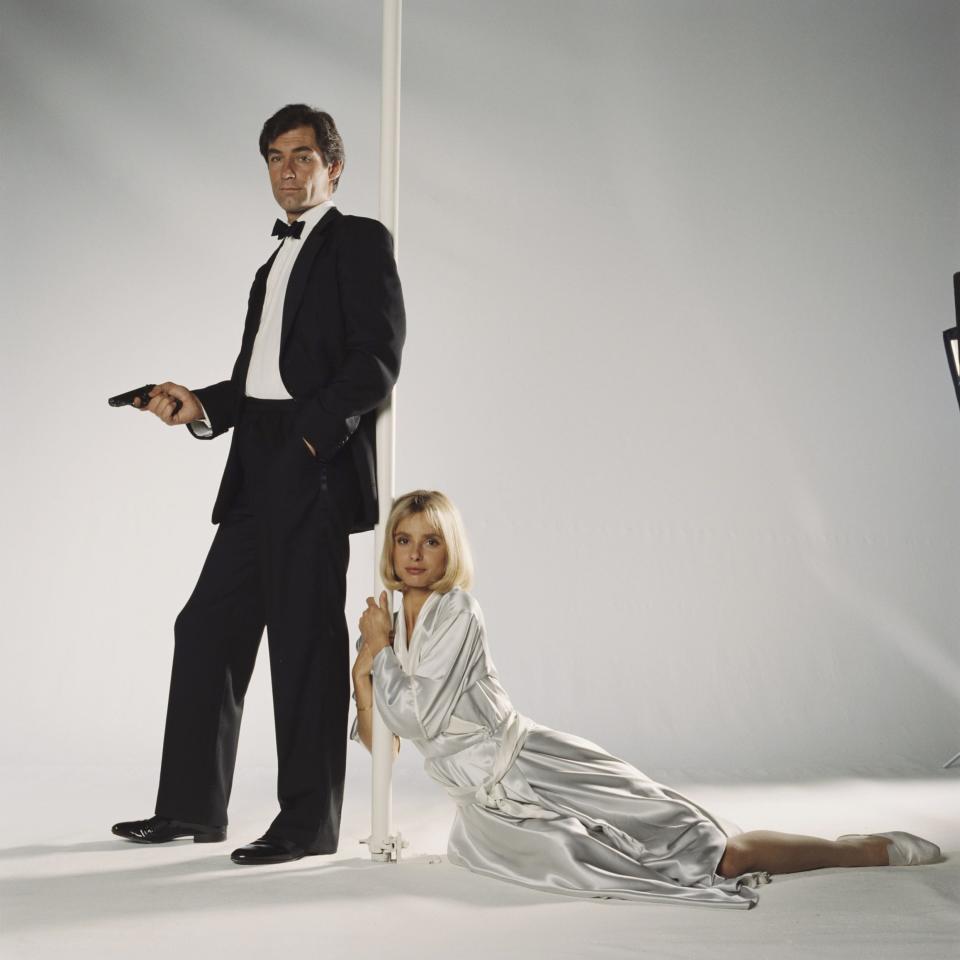 Timothy Dalton and Maryam d'Abo in a publicity still for The Living Daylights - Keith Hamshere/moviepix