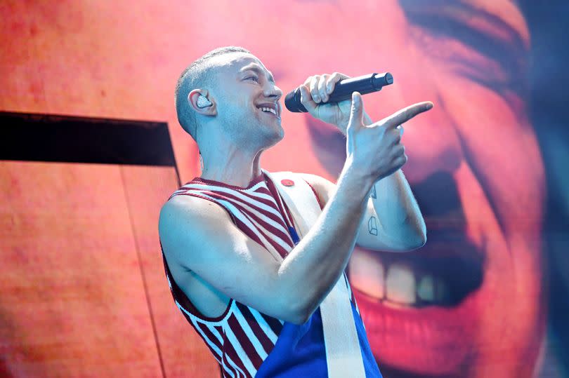 Olly Alexander performed Dizzy during the semi-finals of Eurovision