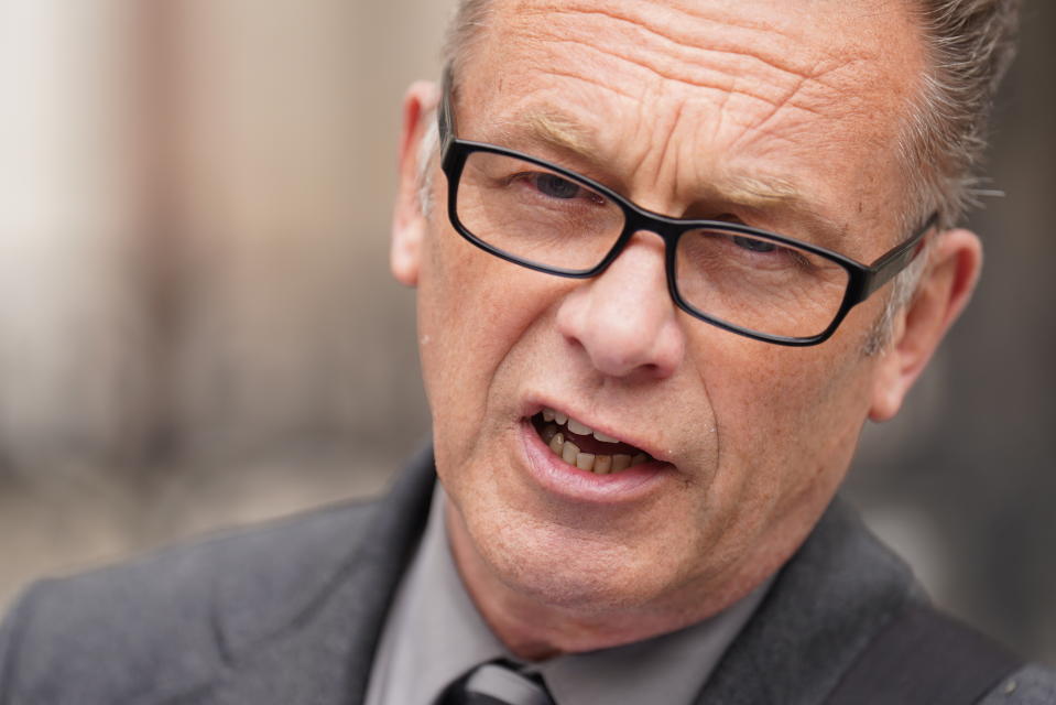 Chris Packham speaking to the media outside the Royal Courts of Justice, London after won his High Court libel claim against two men over allegations he misled the public into donating to a wildlife charity to rescue 