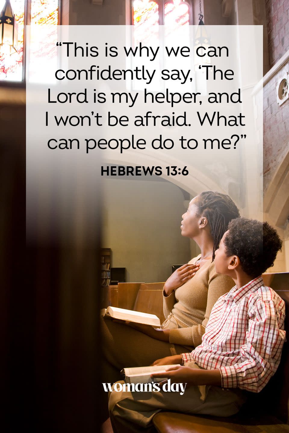 bible verses about anxiety hebrews 13 6