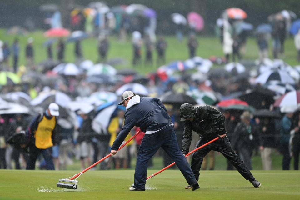 Grounds staff at the 2023 PGA Championship