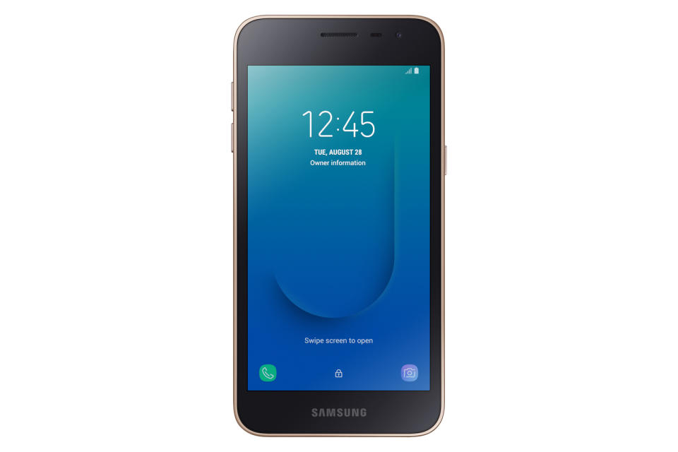 Samsung has revealed its first smartphone created specifically for Android Go,