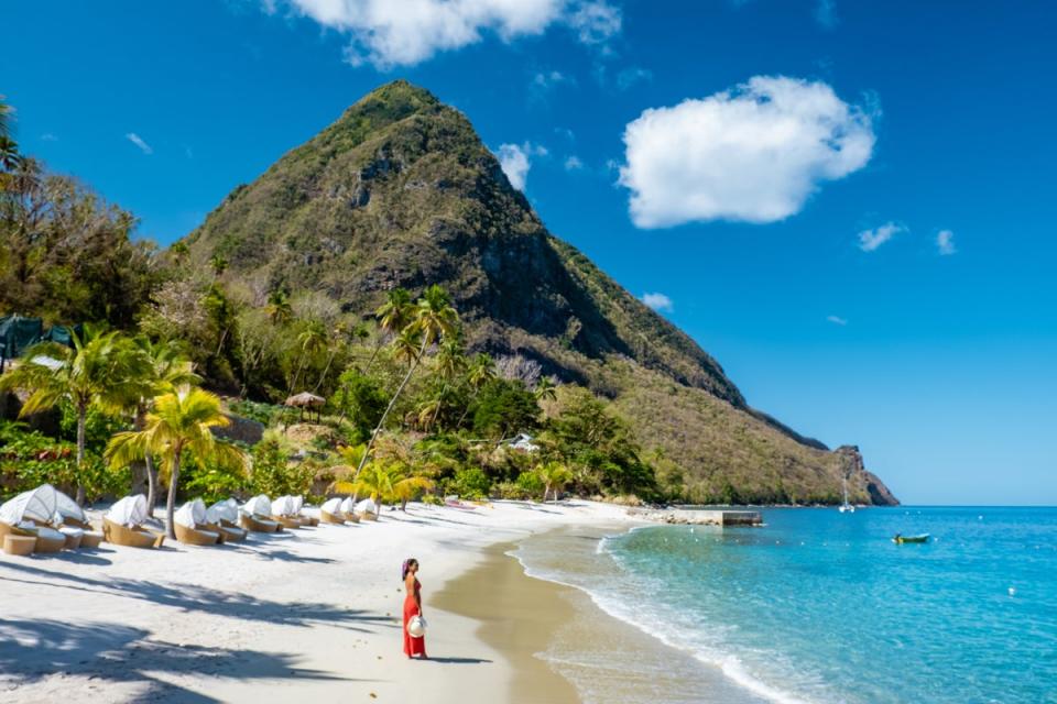 Adventures in the Piton Mountains and Sulphur Springs await (Getty Images/iStockphoto)