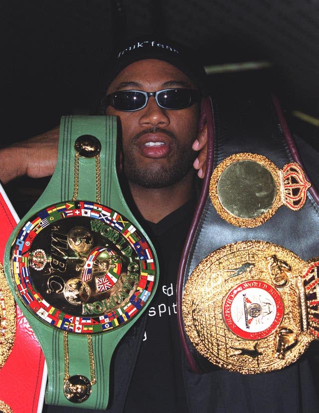 Lennox Lewis became Britain’s first undisputed heavyweight world boxing champion by beating Evander Holyfield