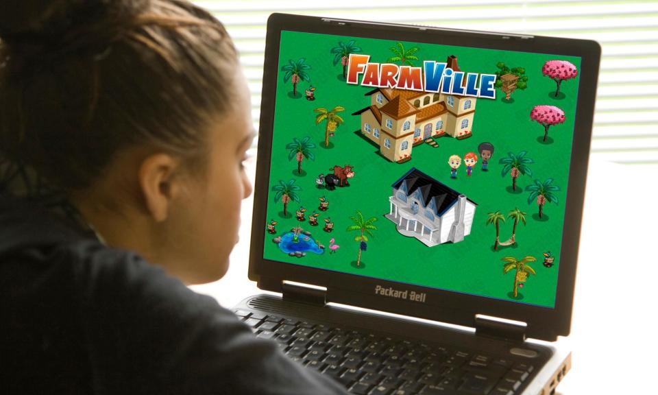 <span>‘Viscerally satisfying’ … a player of FarmVille in 2008.</span><span>Photograph: David J Green/Lifestyle/Alamy</span>