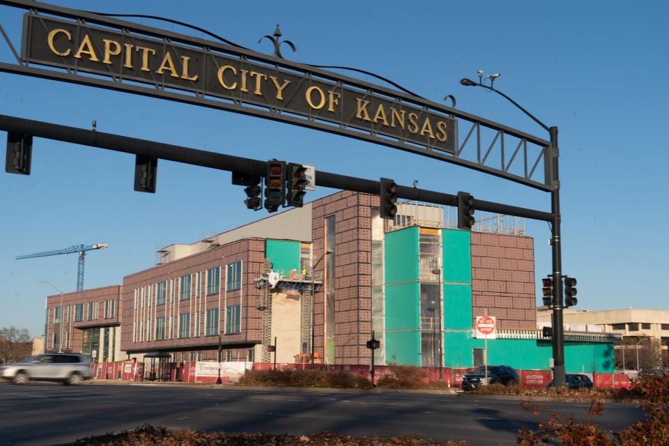 The new state laboratory for the Kansas Department of Health and Environment will be at the corner of S.W. 11th Street and S.W. Topeka Boulevard. It is on track for occupation by December 2024.