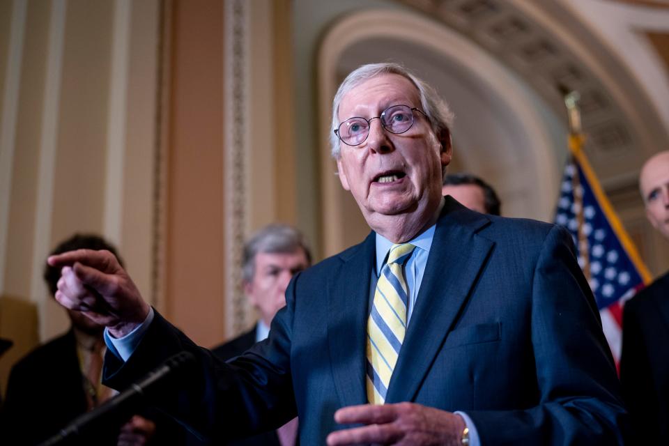 Senate Minority Leader Mitch McConnell, R-Ky., says a nationwide abortion ban is possible.