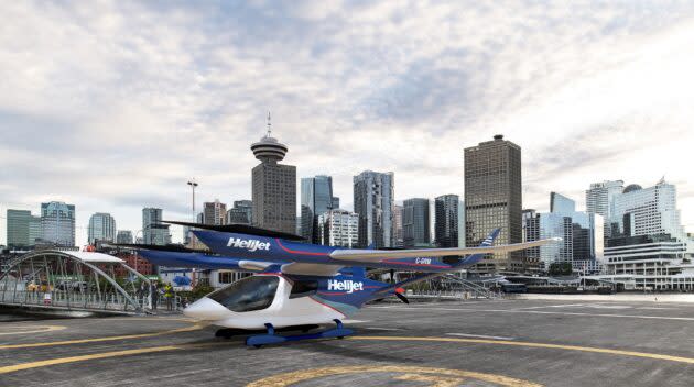Helijet is due to operate Beta Technologies’ Alia aircraft in British Columbia in the late 2020s. (Helijet Illustration)
