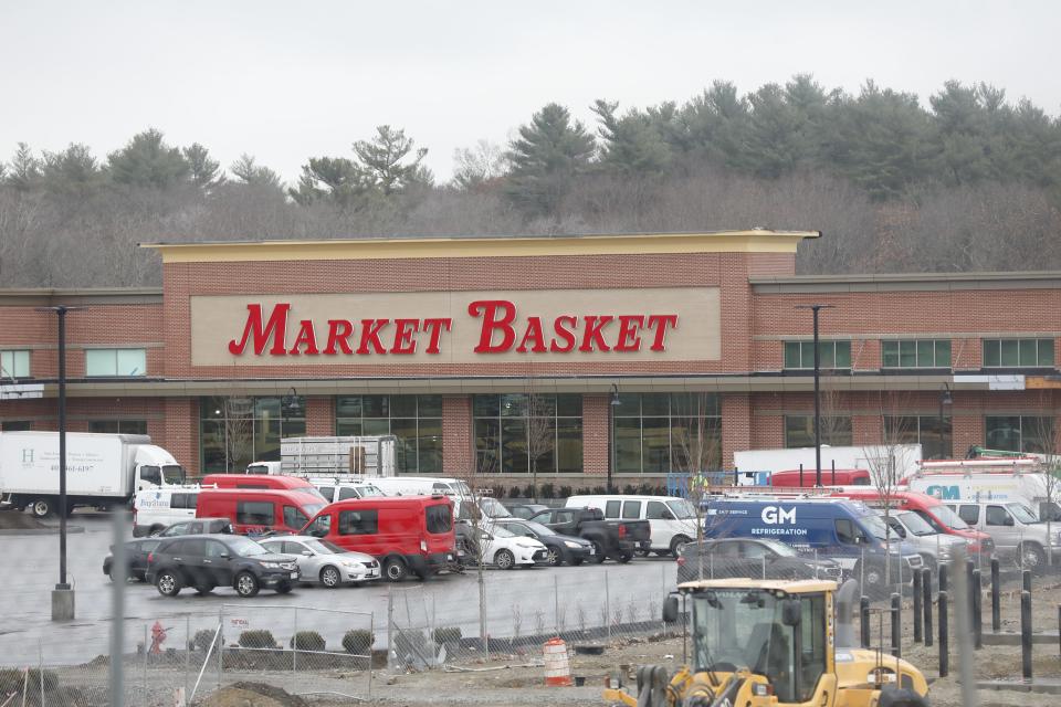 The new Market Basket supermarket, the first new tenant of the Hanover Mall complex, is close to opening. Wednesday, Dec. 8, 2021.